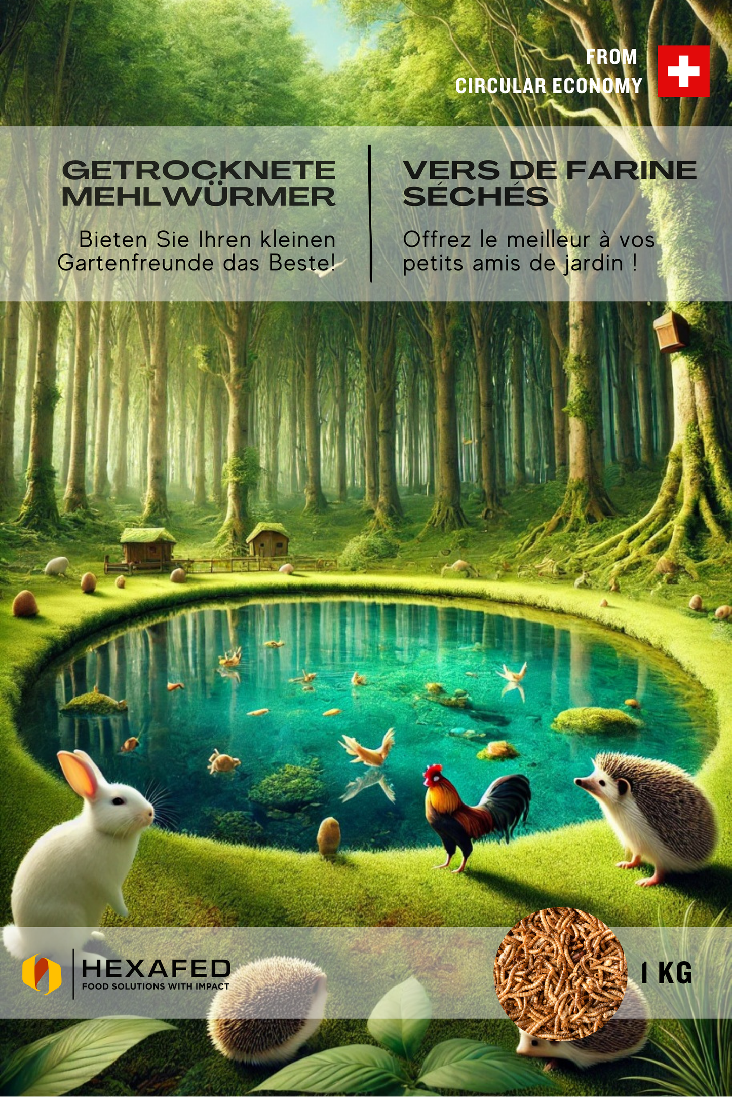 Vers de farine séchés